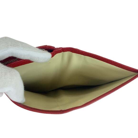 BVLGARI Colore Red Leather Long Wallet with Silver Hardware, Women's, 505931